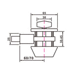 D101SS American Wholesale Zinc Alloy Biometric Brass Core Deadbolt Door Lockset For Wooden Door