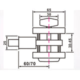 D112SN North American Square Locks Brass Cylinder Deadbolt Heavy Duty Front Door Locksets