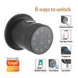 Q8 Smart Deadbolt Touchscreen Digital Door Lock Tuya App Fingerprint Card Code