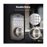 D326 Hot Smart Safety Electric Deadbolt Door Lock with Password Key for Front Door